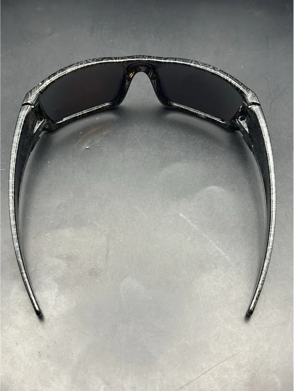Oakley Fuel Cell Polished Black Ghost Text w/Ice Iridium Lenses